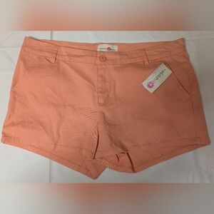 Wishful Park Stretch Coral Cotton Shorts Size 13 NWT MSRP $35